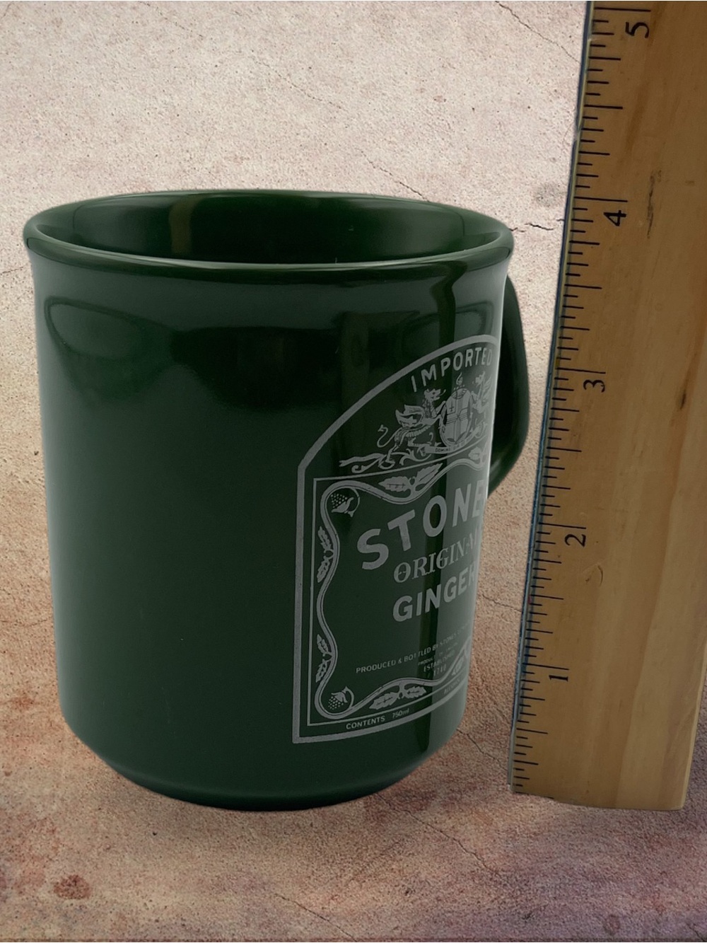 Vintage Stone’s Original Ginger Wine Ceramic Mug Dark Green Barware - Picture 6 of 8